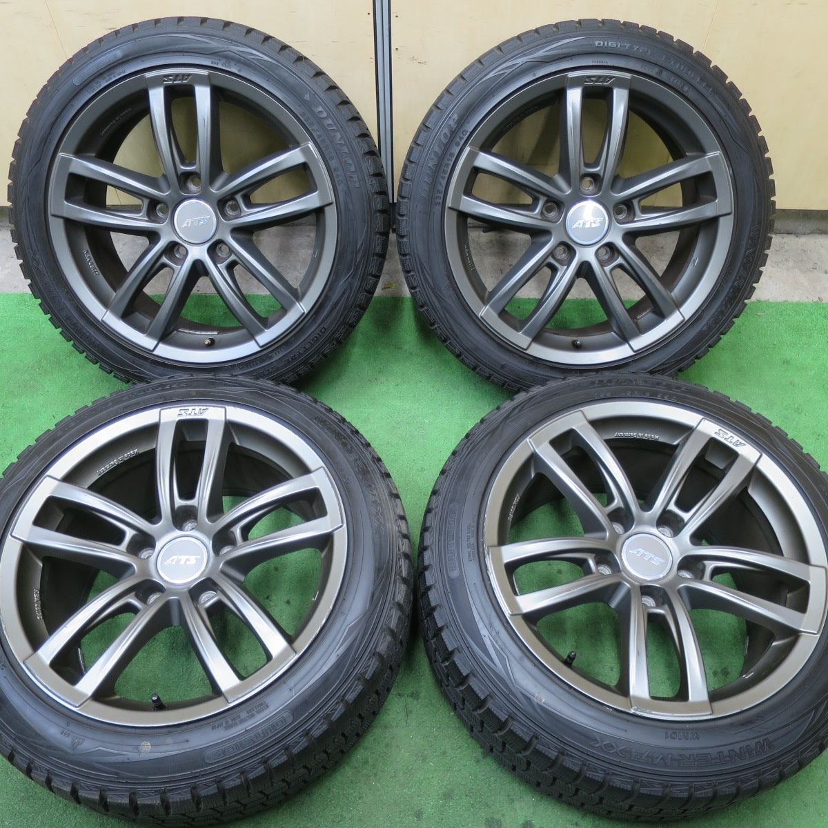 バリ溝 9.5分以上 ポルシェ 等 ATS 235|45R18 255|45R18 スタッドレス ダンロップ ウインターマックス WM01 18インチ PCD130|5H 5060503TTス