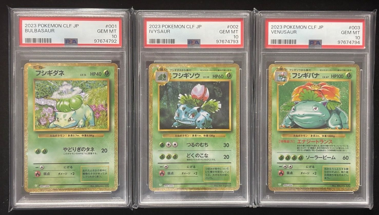 連番＞フシギダネ・フシギゾウ・フシギバナ CLF【ポケモンカード