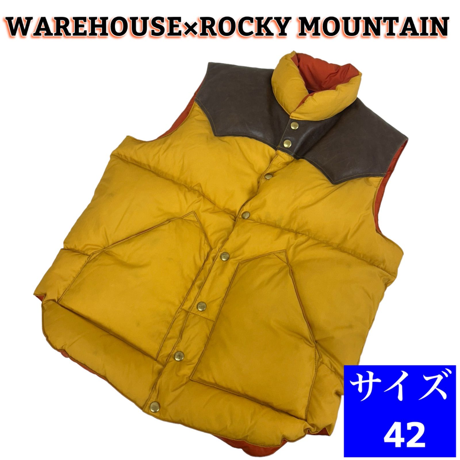 WAREHOUSE×ROCKY MOUNTAIN ロッキーマウンテン ダウンベスト サイズ42 