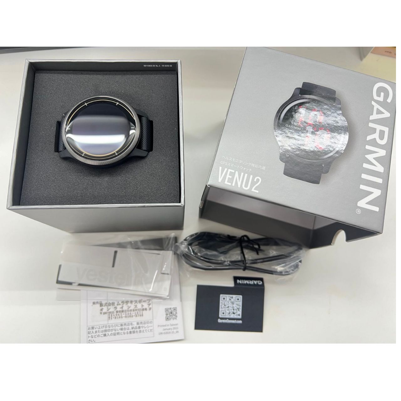 新品・未使用】GARMIN (ガーミン) GPSスマートウォッチ VENU2 Black 