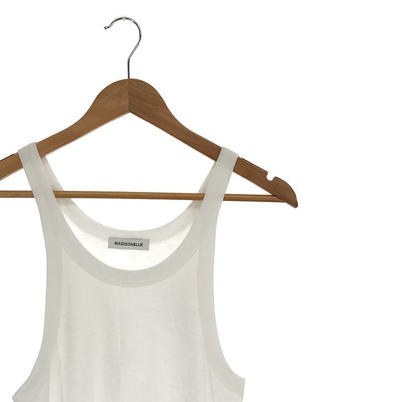 【新品】  MADISON BLUE / マディソンブルー | 2021SS | LOOSE FIT TANK - TOP HARD TWIST ルーズフィット タンクトップ | 00(XS) | ブラック | レディース MADISON BLUE / マディソンブルー | 2021SS | LOOSE FIT TANK - TOP