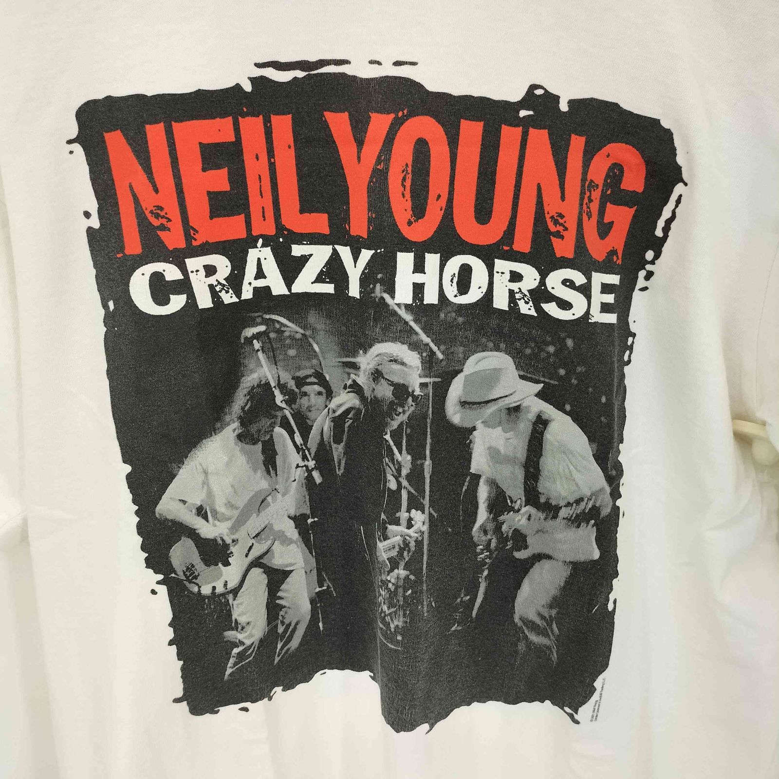 USED古着(ユーズドフルギ) 両面プリント S/S バンドTシャツ  レディース 表記無  中古 古着 0743 USED古着(ユーズドフルギ) 両面プリント S/S バンドTシャツ