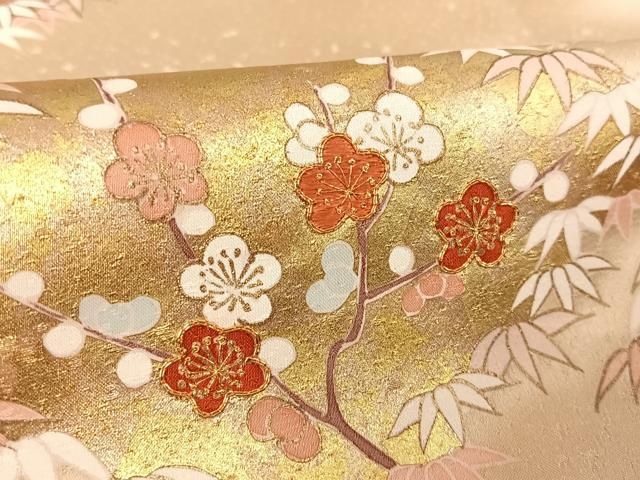 笹取草花文