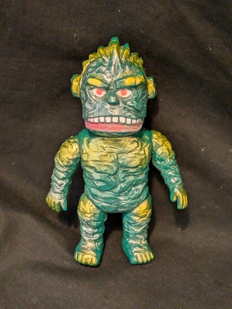 透明人間サンダーZ パチソフビ無版権変身サイボーグ昭和おもちゃソフビ