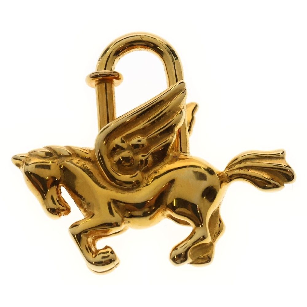 HERMES エルメス ペガサス カデナ チャーム ゴールド GP アクセサリー