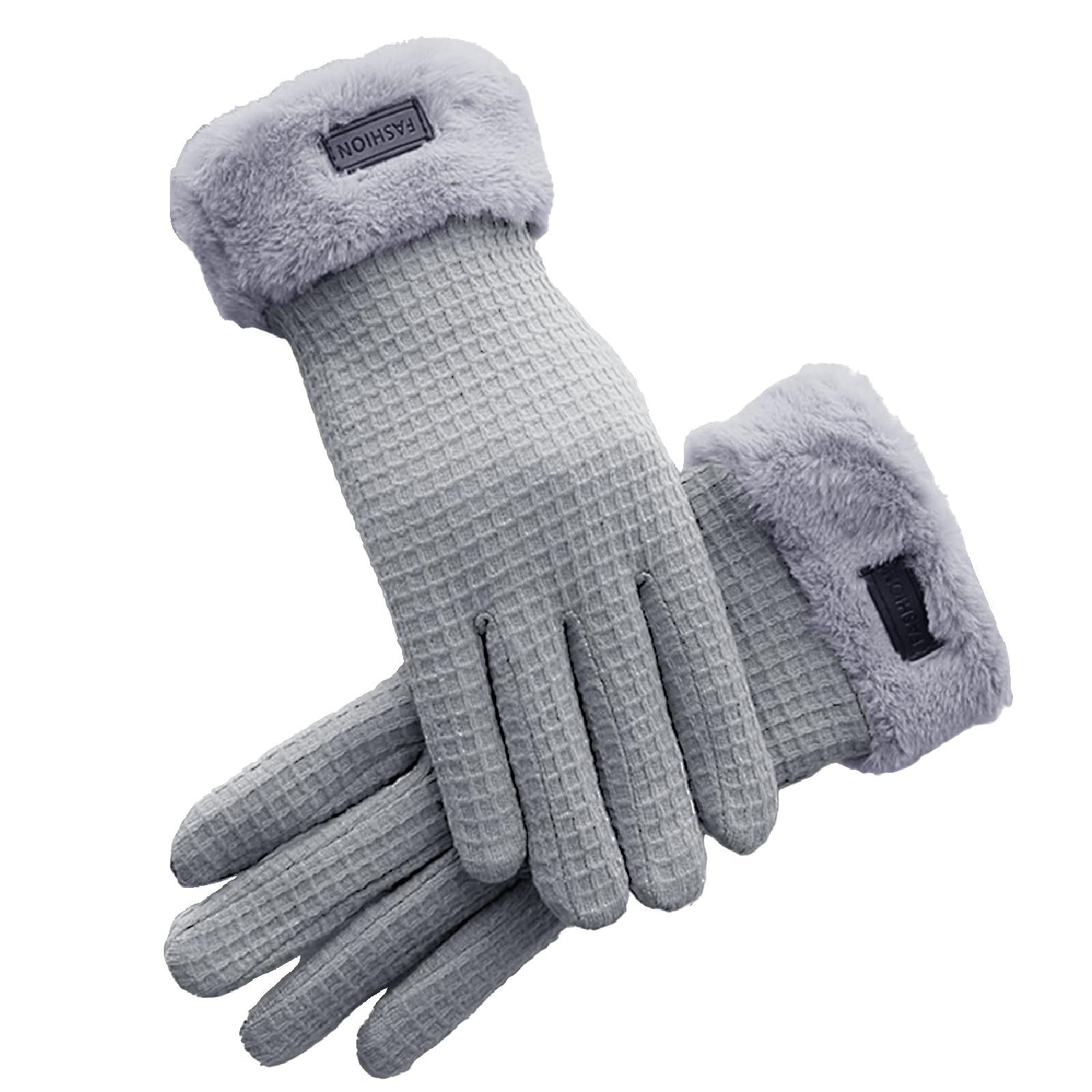 売切注意 お急ぎ下さい 暖かい レディース 厚手 てぶくろ 女性 フワモコ ファー混 スマホ対応 手袋 防寒手袋 秋冬 自転車 通勤 通学 SHUVZARI プレセント 温かい 保温 手荒れ防止