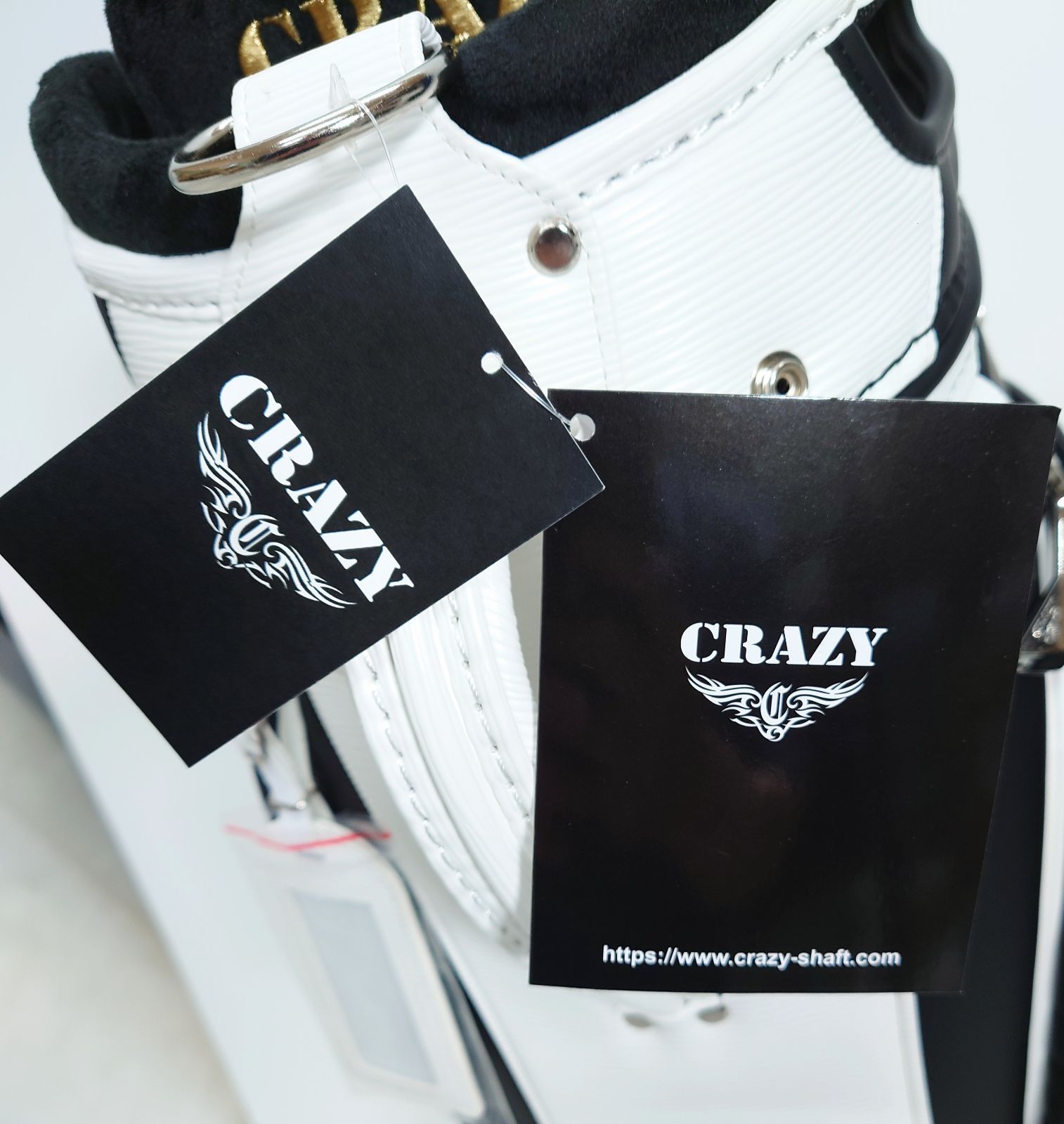 CRAZY クレイジー、キャディバッグ ホワイト【新品】 - メルカリ