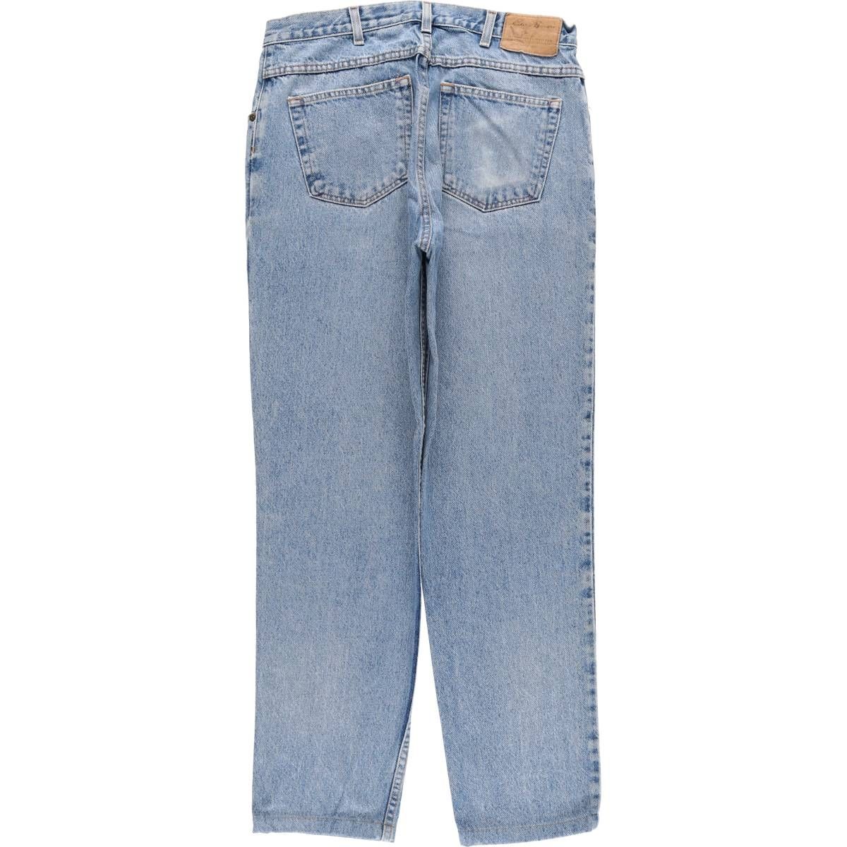 古着 80 90年代 エディーバウアー Eddie Bauer 黒タグ ストレートデニムパンツ メンズw34相当 ヴィンテージ eaa545581