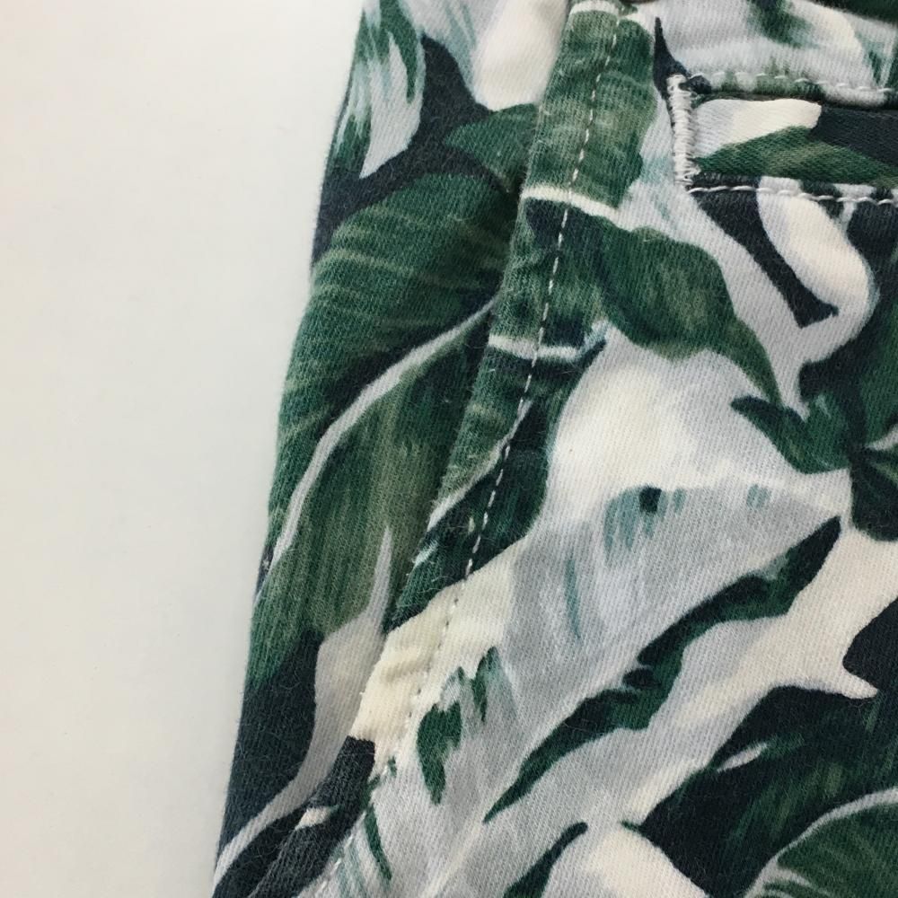 マスターバニー スカート グリーン×白 リーフ柄 レディース 1(M