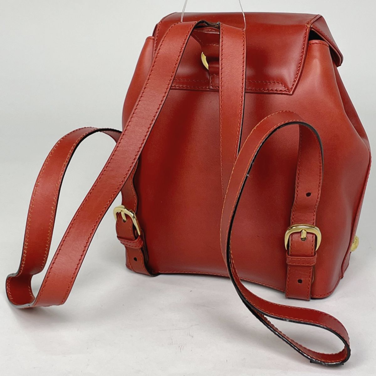 サルヴァトーレフェラガモ Salvatore Ferragamo ロゴ リュックサック バックパック デイパック リュック レザー レッド AN215207 レディース