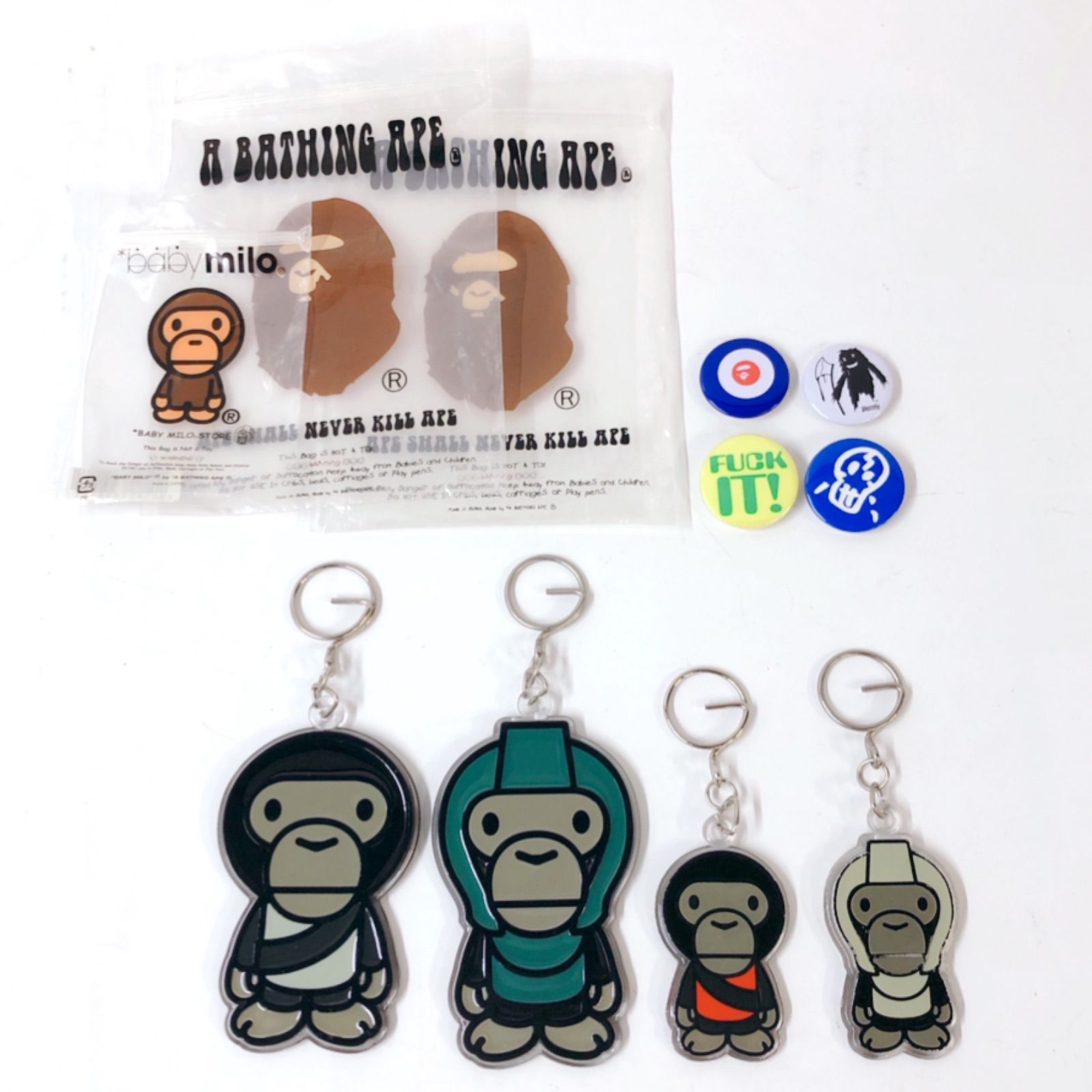 新品・未開封☆A BATHING APE レザー マイロマスコットキーホルダー - 小物