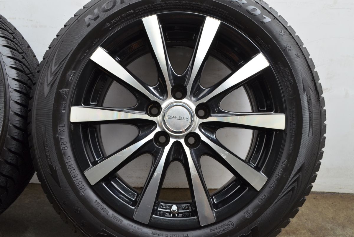 2023年製 バリ溝】DIANELLA 15in 6J +43 PCD100 Rydanz NORDICA