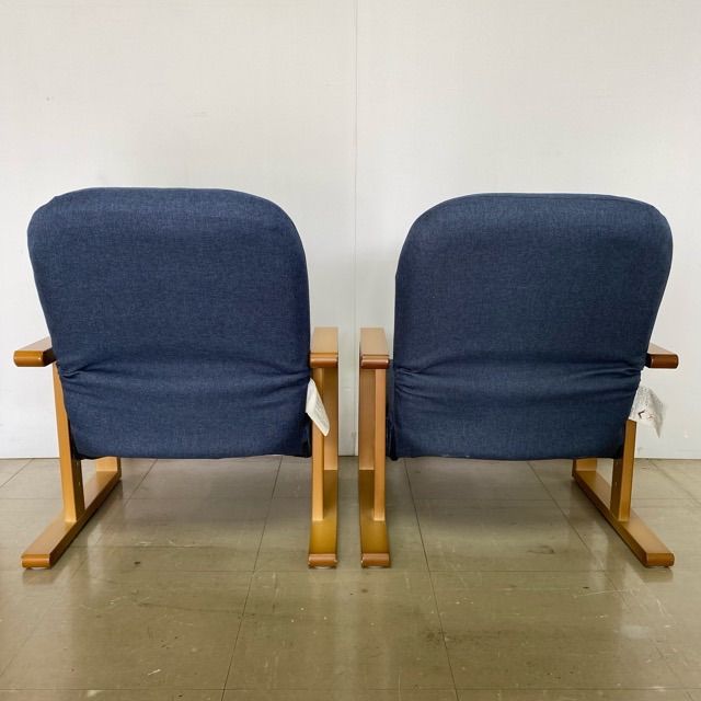 ニトリ⭐︎高座椅子美品 美品】ニトリ 緑色 布製リクライニングチェア