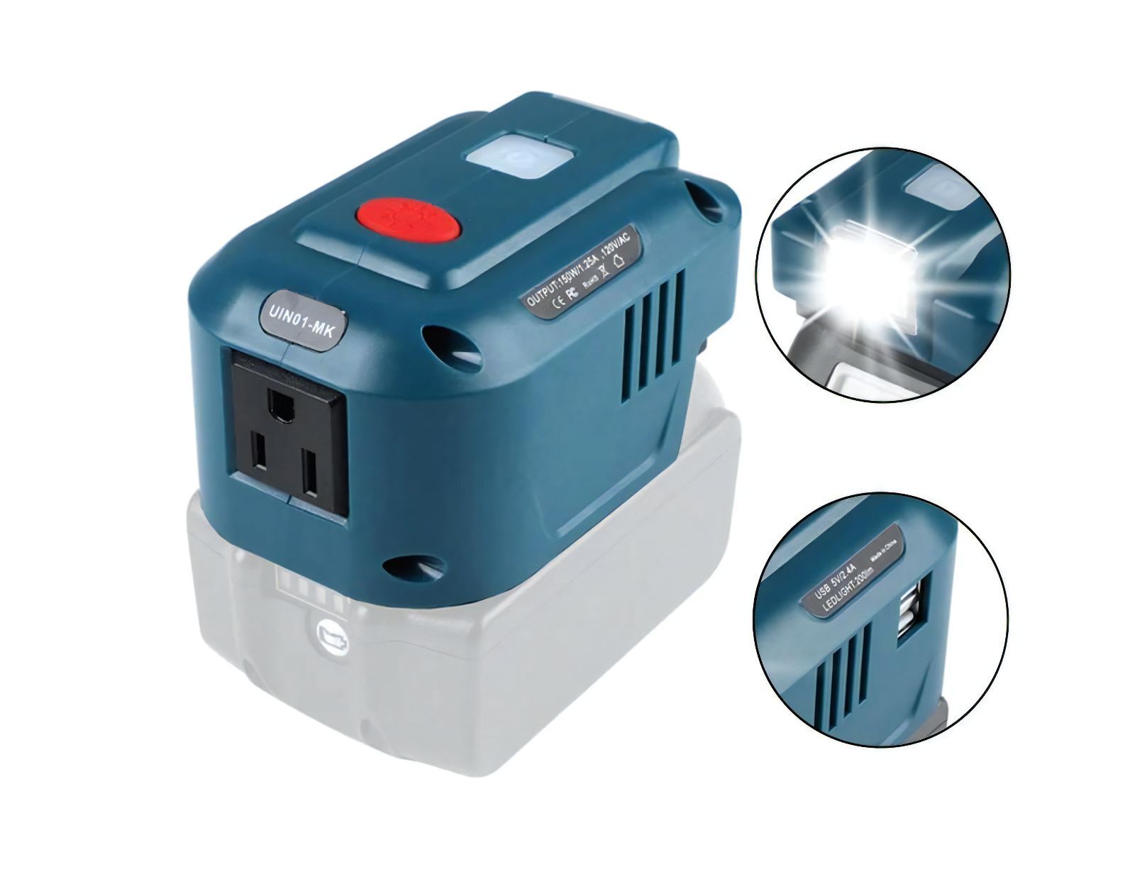 新品未使用】Hipoke マキタ18Vバッテリー対応350Wパワーインバーター