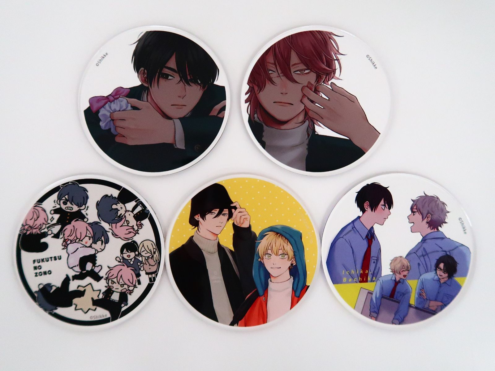 5点セット しっけ アクリルコースター/不屈のゾノ/セックスドロップ