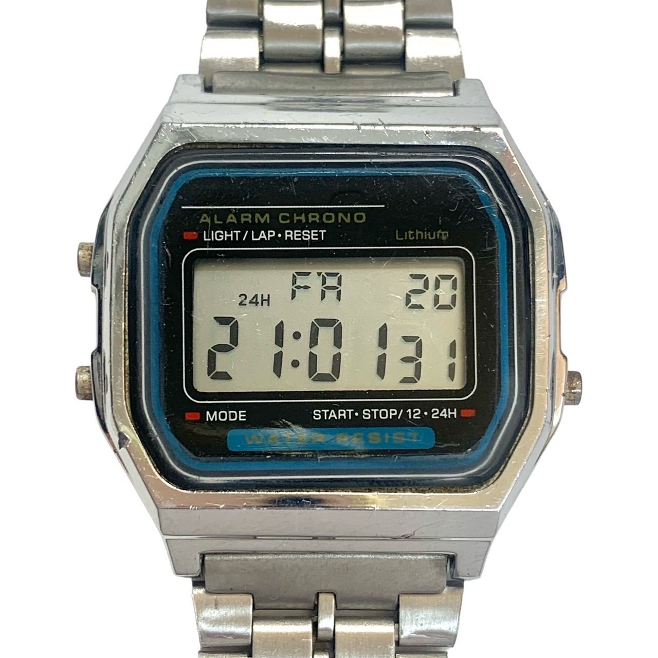 【定番️ CASIO STANDARD】 カシオ スタンダード　 チプカシ　 デジタル　 メタルバンド　 シルバーカラー　 A158WA-1JH     液晶稼働中u2028（AYA