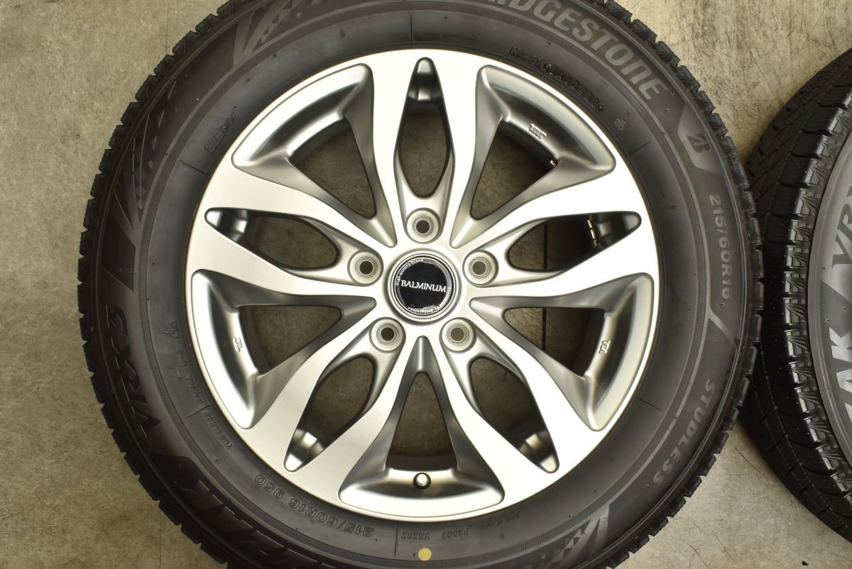 バリ溝 美品】バルミナ 16in 6.5J +54 PCD114.3 ブリヂストン