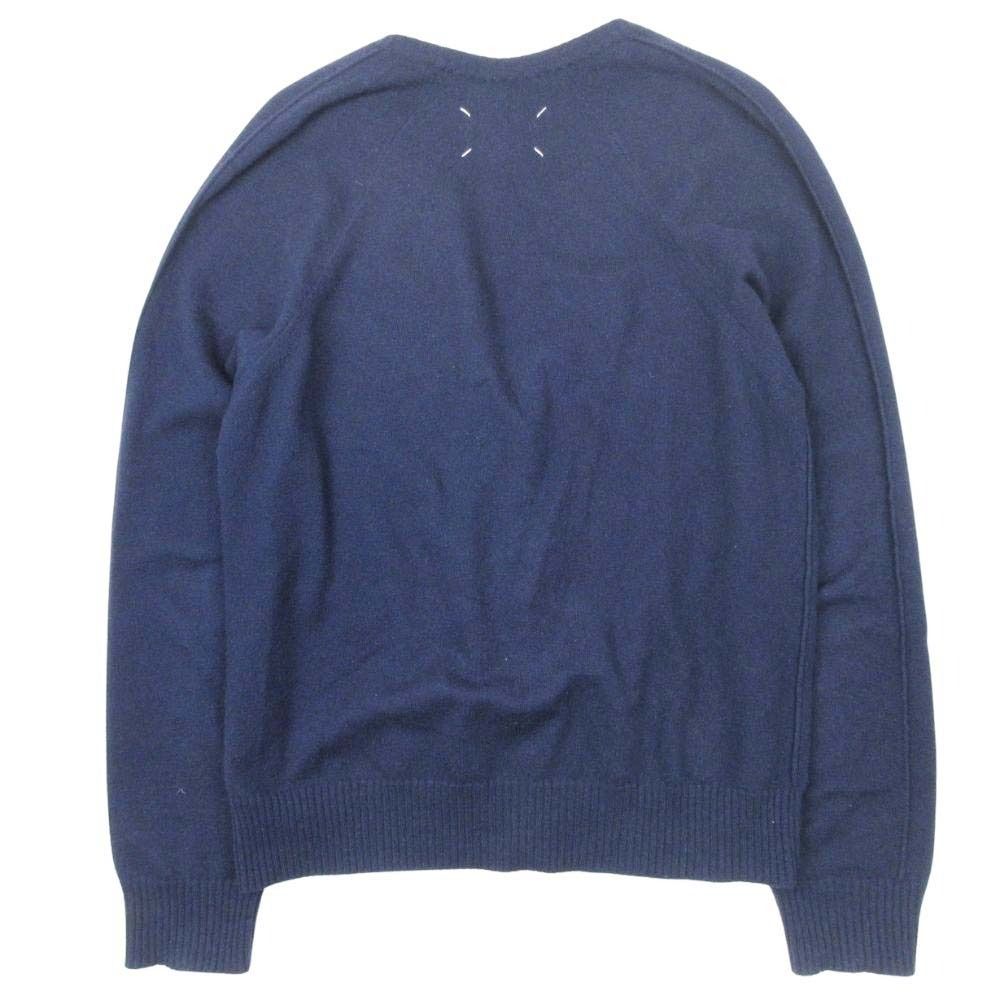 【美品】Maison Margiela メゾンマルジェラ14AW ネイビーニット Maison Margiela 美品 14 メゾンマルジェラ エルボーパッチ 14GG