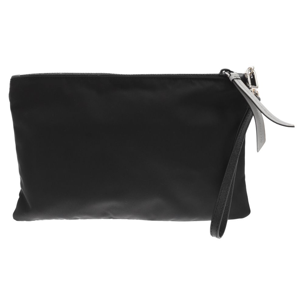PRADA (プラダ) サフィアーノ カモフラ ナイロンポーチ 2NH07D ブルー  