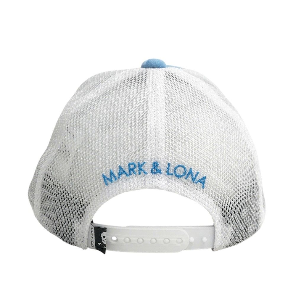 MARK&LONA マークアンドロナ　キャップ　迷彩　青　ドクロ　カモフラ MARK&LONA マークアンドロナ キャップ メッシュ スカル カモフラ