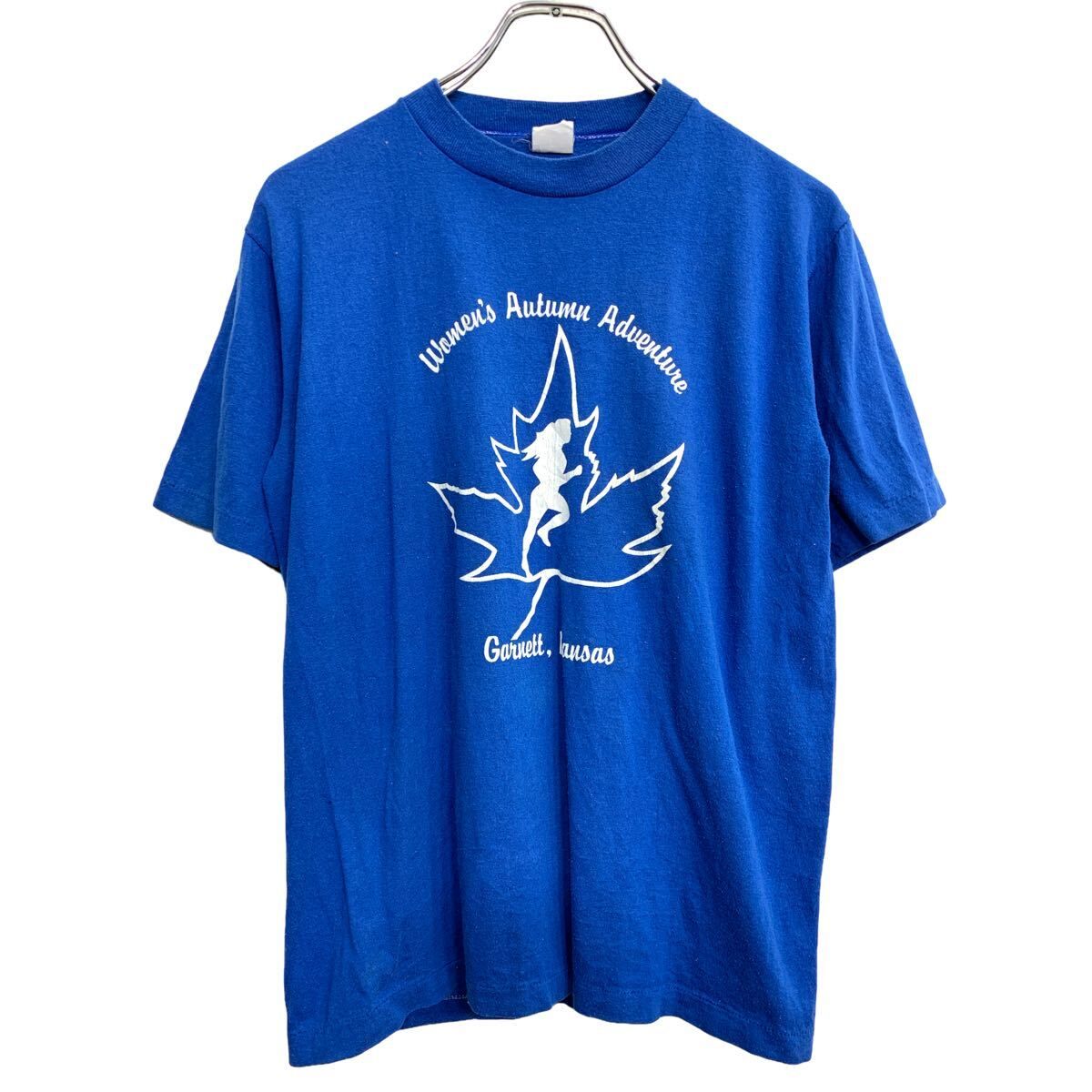 sportswecr 半袖 プリント Tシャツ M サイズ シングルステッチ ブルー 古着卸 アメリカ仕入 t2408-3184