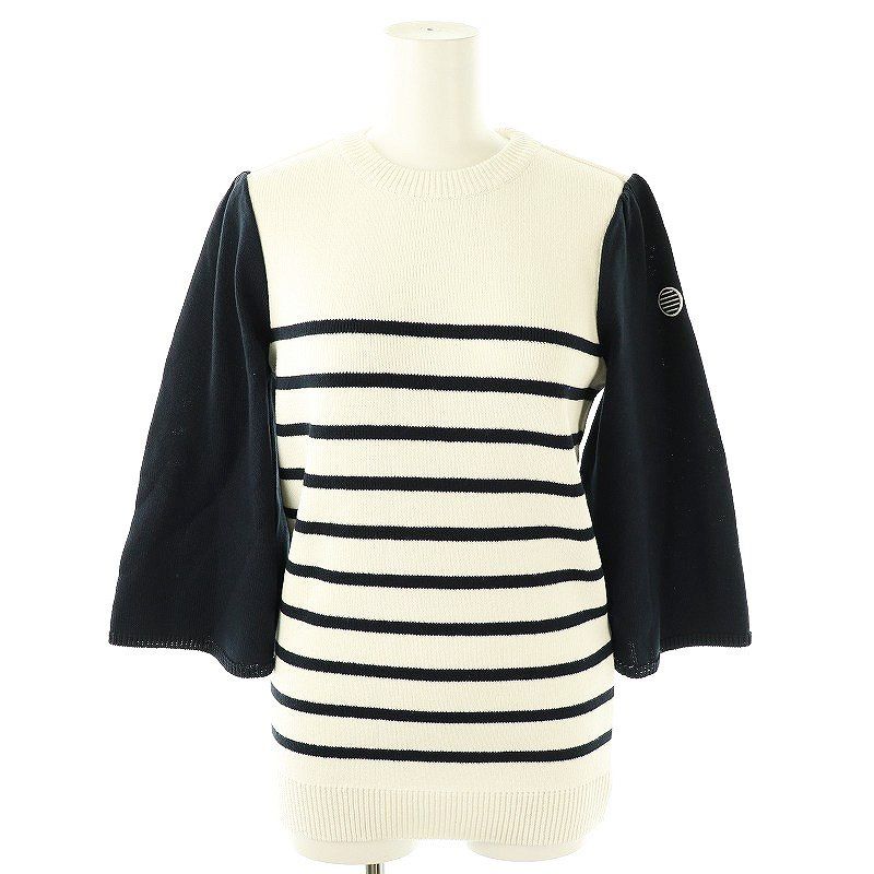 ボーダーズアットバルコニー BORDERS at BALCONY FLARE SLEEVE TOP 七