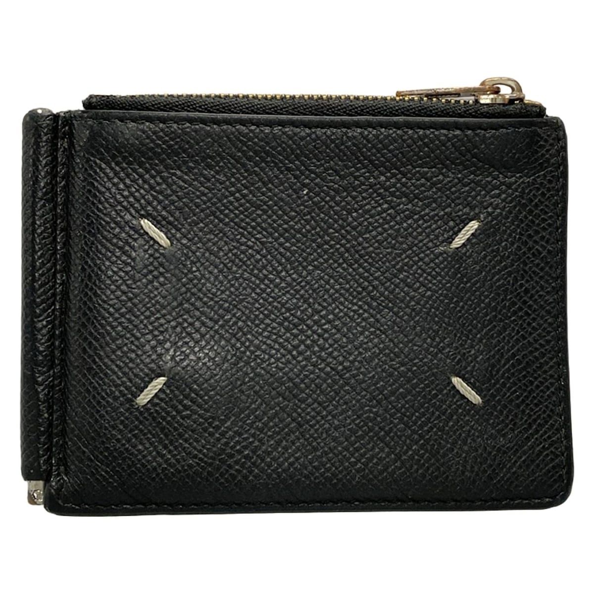 Maison Margiela メゾンマルジェラ 2つ折り財布 黒 レザー