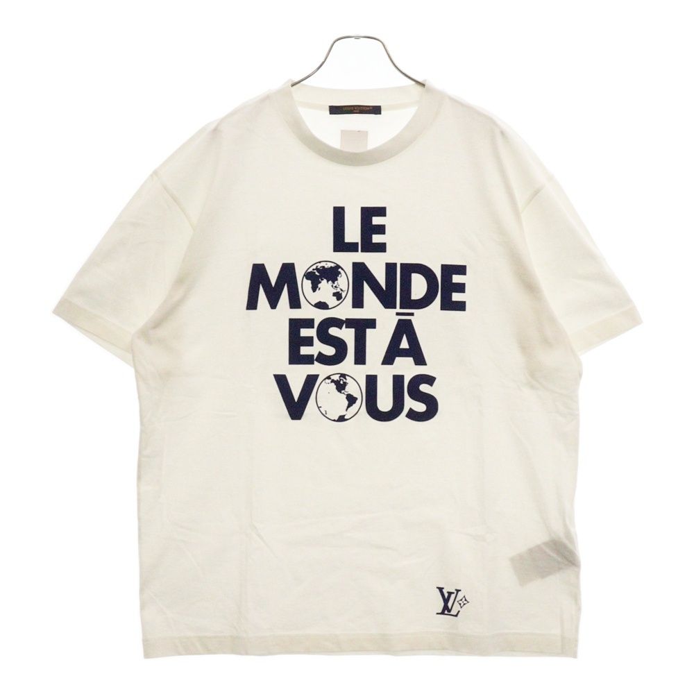 LOUIS VUITTON (ルイヴィトン) グラフィックロゴTシャツ ホワイト Louis Vuitton グラフィックTシャツ ホワイト