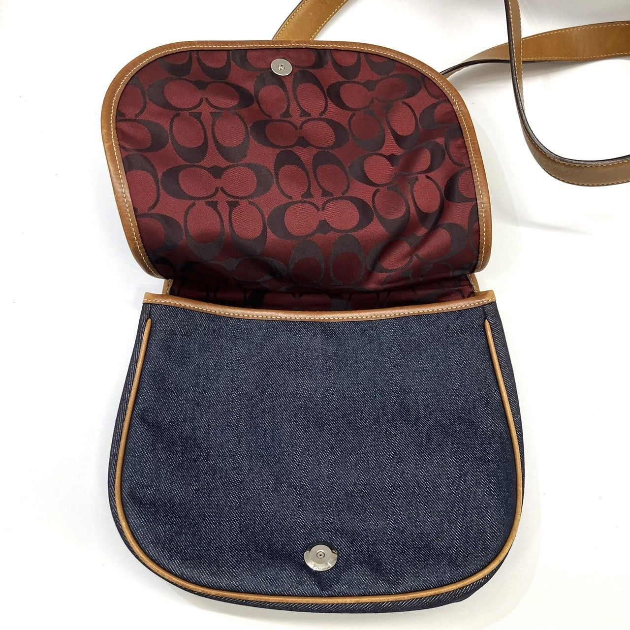 ✨美品✨　COACH コーチ  ショルダーバッグ　6867 デニム　レザー COACH(コーチ) / 6867/ショルダーバッグ/デニム×レザー/IDG