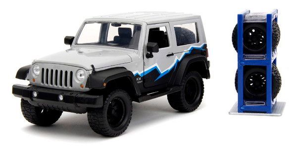 新品 JADA TOYS 1/24 2007 ジープ ラングラー グレー/ブラック 完成品ダイキャストミニカー JADA34194 [佐川急便]