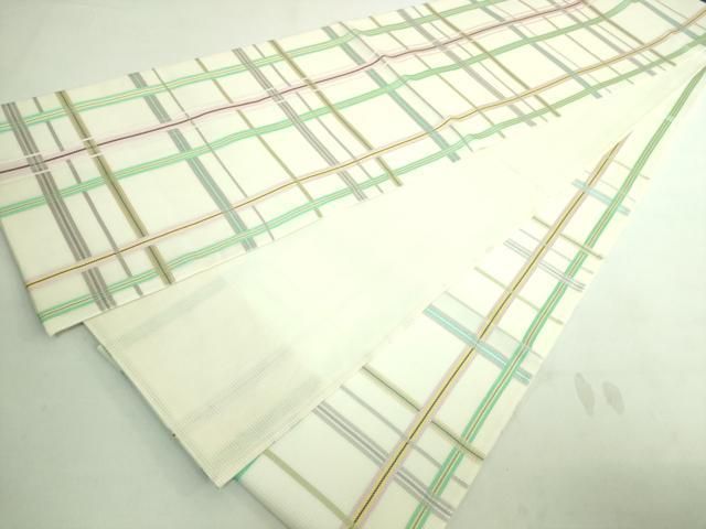 平和屋着物□極上 夏物 六通柄袋帯 格子 やまと誂製 逸品 DZAA7470kh5  