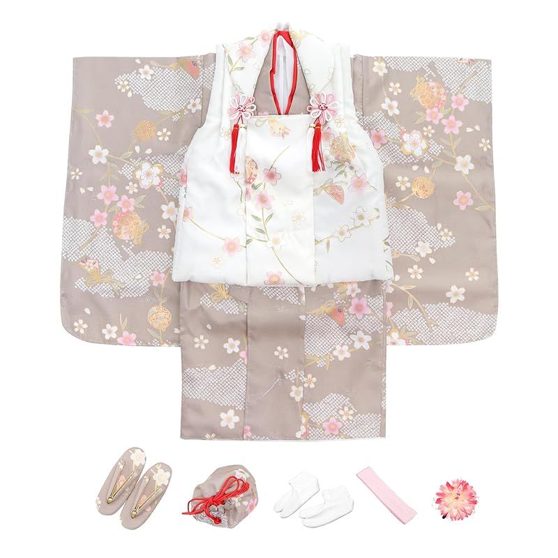 Amazon | [KYOETSU] [キョウエツ] 着物セット 七五三用 3歳用