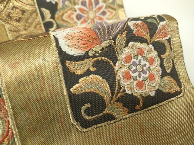 平和屋着物○ワンタッチつけ帯 唐織 花丸文 正絹 逸品 DAAY1032ps
