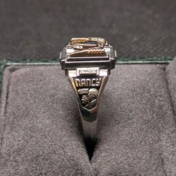 JOSTENS LTM 2015年カレッジリング14号アールデコ クリアシールド