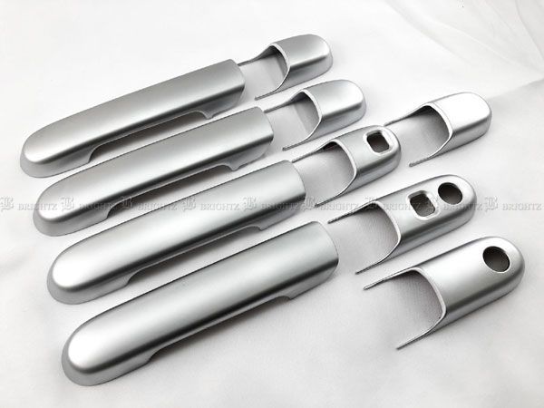 BRIGHTZ フレアワゴンカスタムスタイル MM32S ドアハンドルカバー リアハッチノブ皿セット サテンシルバー REA?DHC?033 BRIGHTZ フレアワゴンカスタムスタイル MM32S MM42S メッキリア