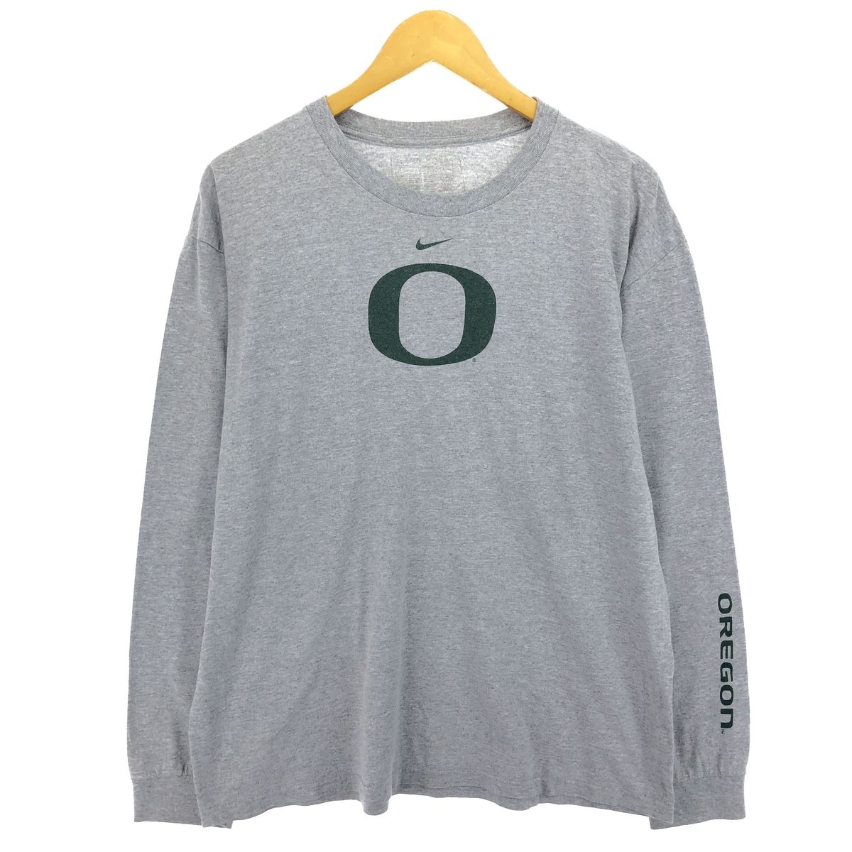 古着 ナイキ NIKE TEAM OREGON オレゴン大学 ロングTシャツ ロンT メンズL相当/eaa464892