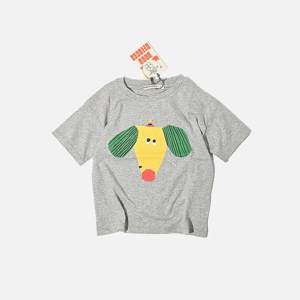 25SS ボボショーズ ハッピー 毒液 半袖 Tシャツ グレー 6 ー 7 3| 8 9 税金