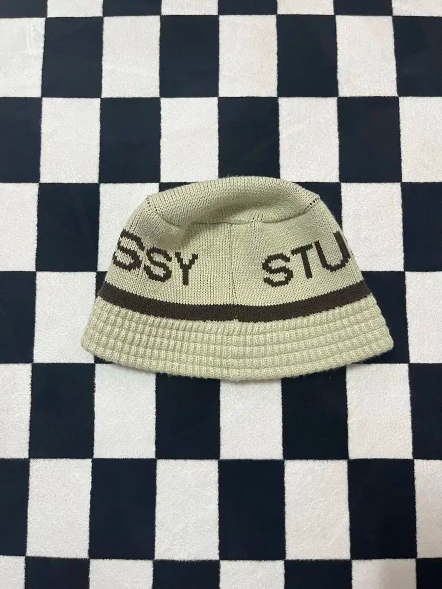 STUSSY ステューシー ジャガード ニット バケットハット L XL