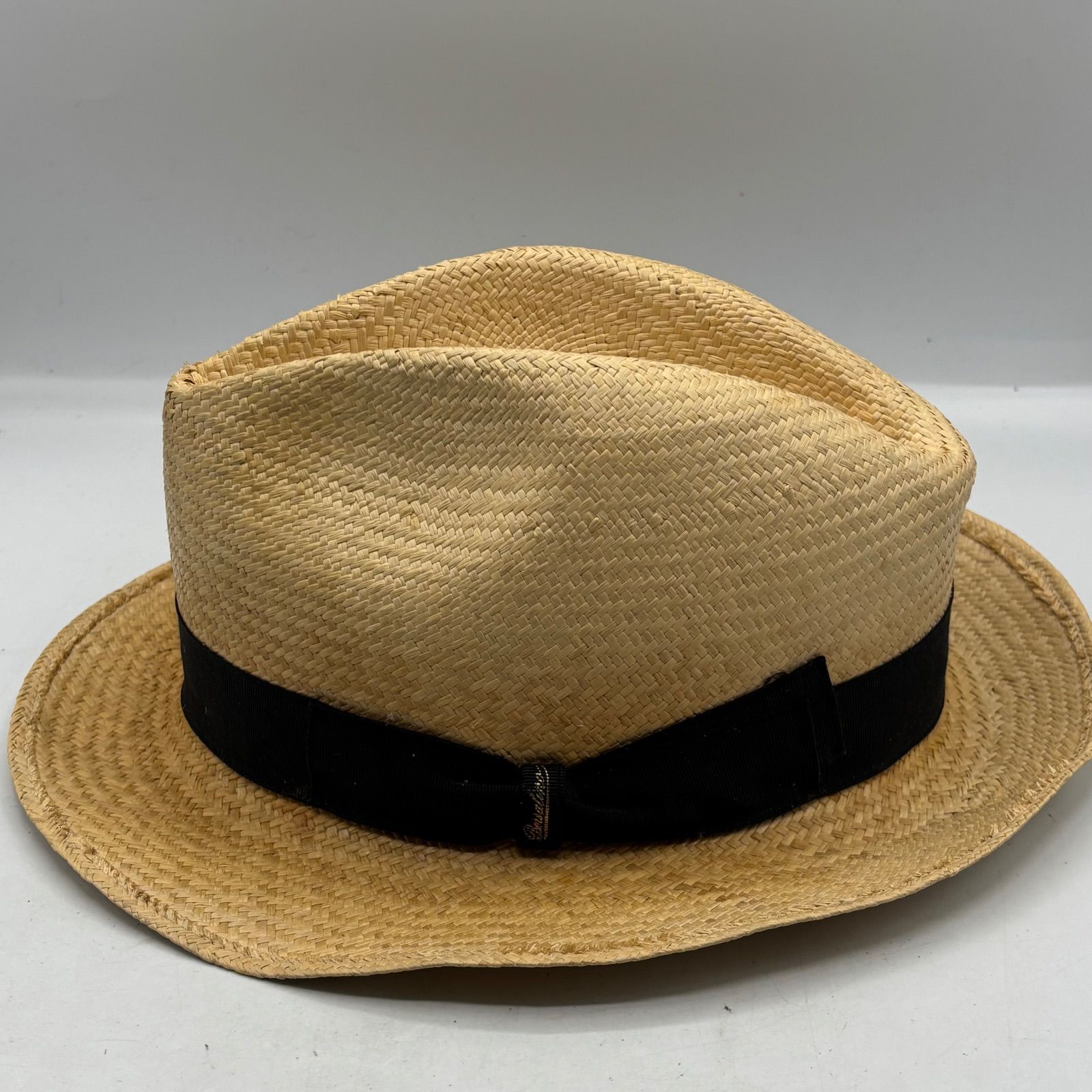 BORSALINO ボルサリーノ 美品 中折れ ハット ストローハット PAGLIA