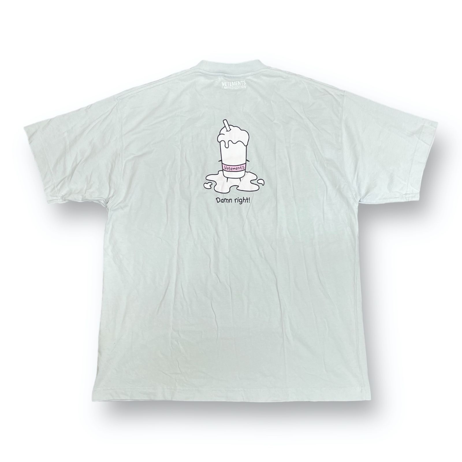 VETEMENTS My Milkshake Tee マイミルクシェイク Tシャツ 半袖