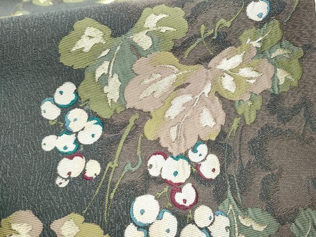 平和屋着物●西陣　河瀬満織物謹製　六通柄袋帯　花丸文　金糸　証紙付き　正絹　逸品　CABE8764hy 平和屋着物○西陣 河瀬満織物謹製 六通柄袋帯 花丸文 金糸 証紙付き