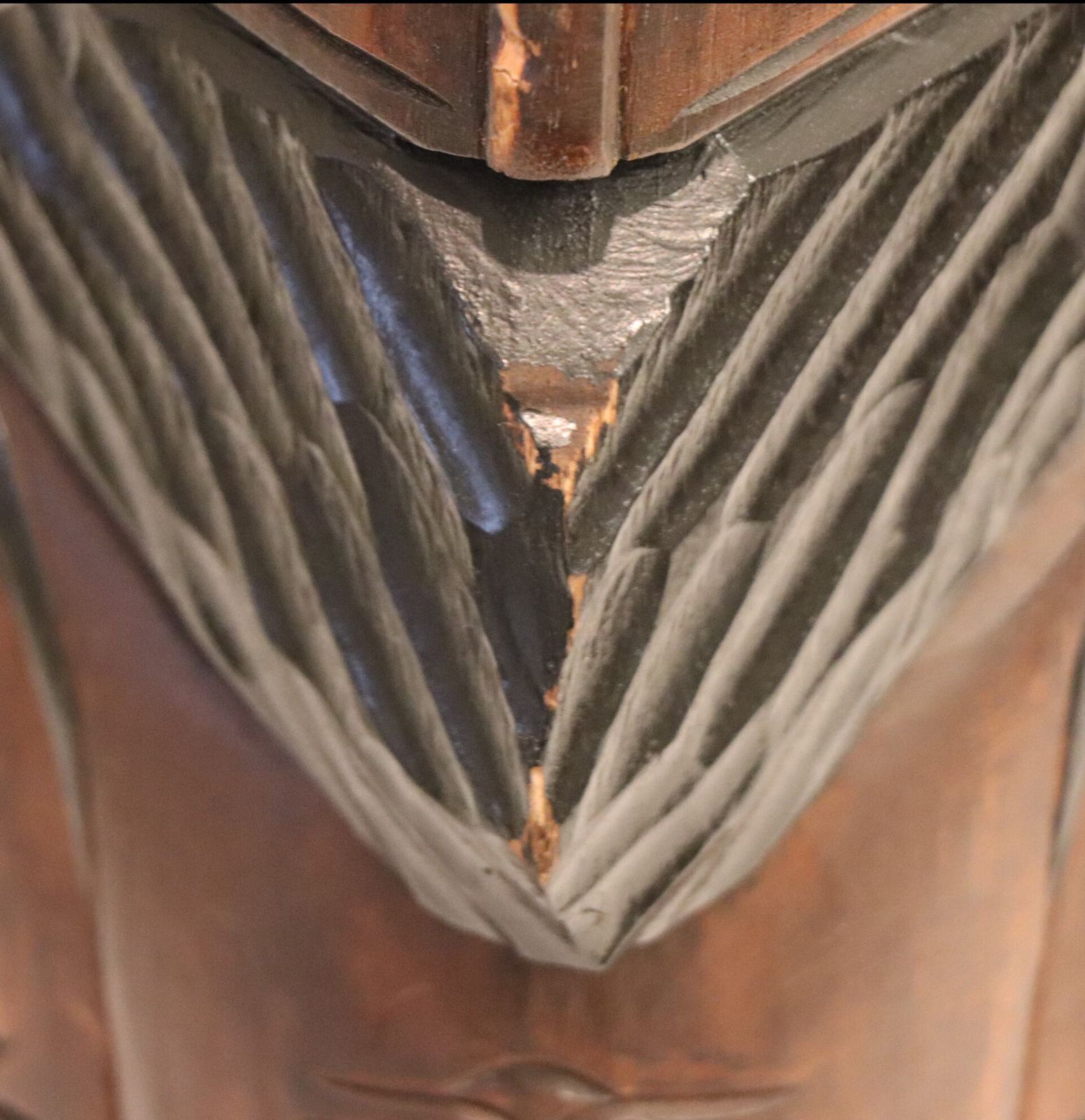 アイヌ木彫り人形・ニポポ人形・夫婦ペア・No.200802-64・梱包サイズ80