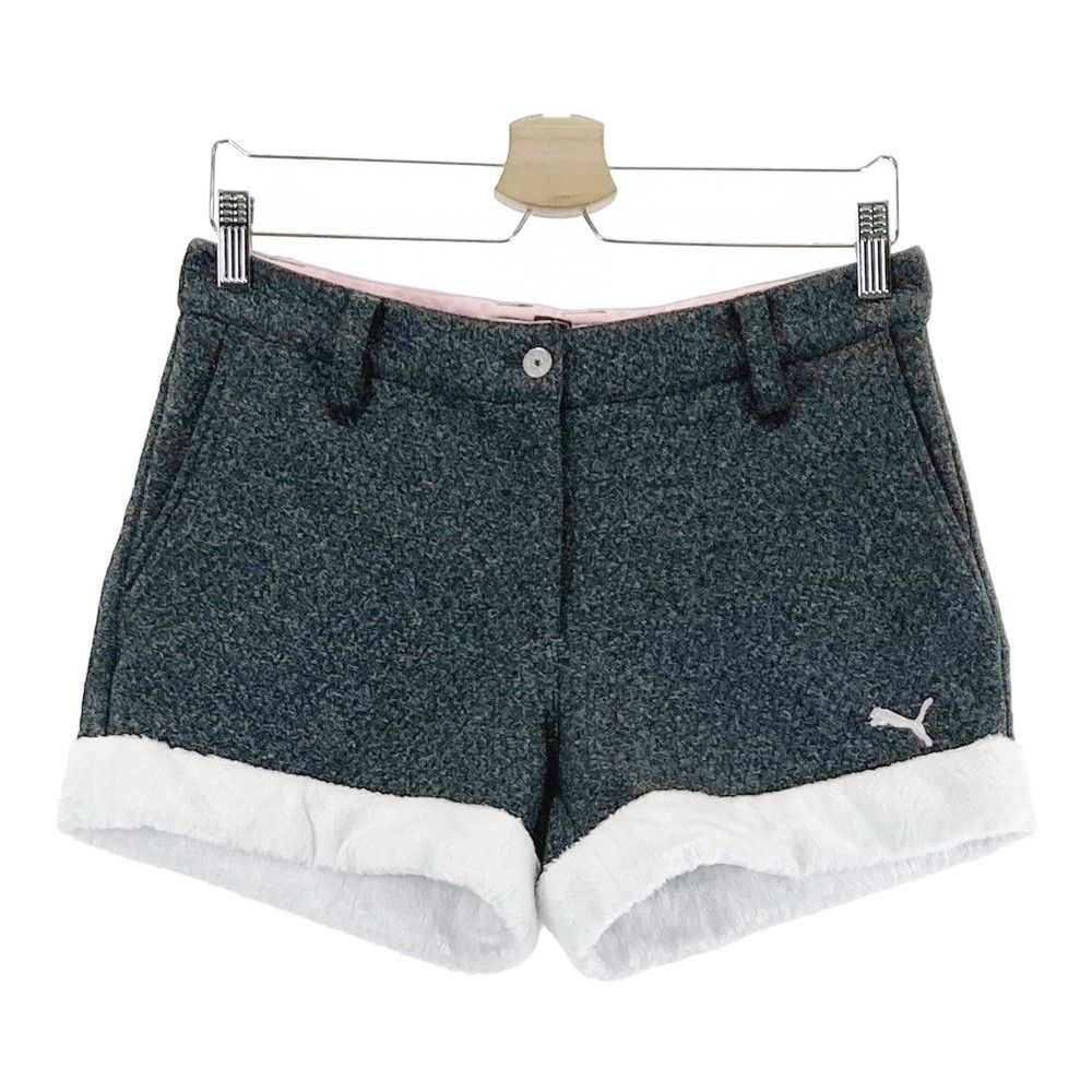 サイズ：L PUMA GOLF プーマゴルフ  ショートパンツ 裾ボア  グレー系 [240101330927]# ゴルフウェア レディース ストスト