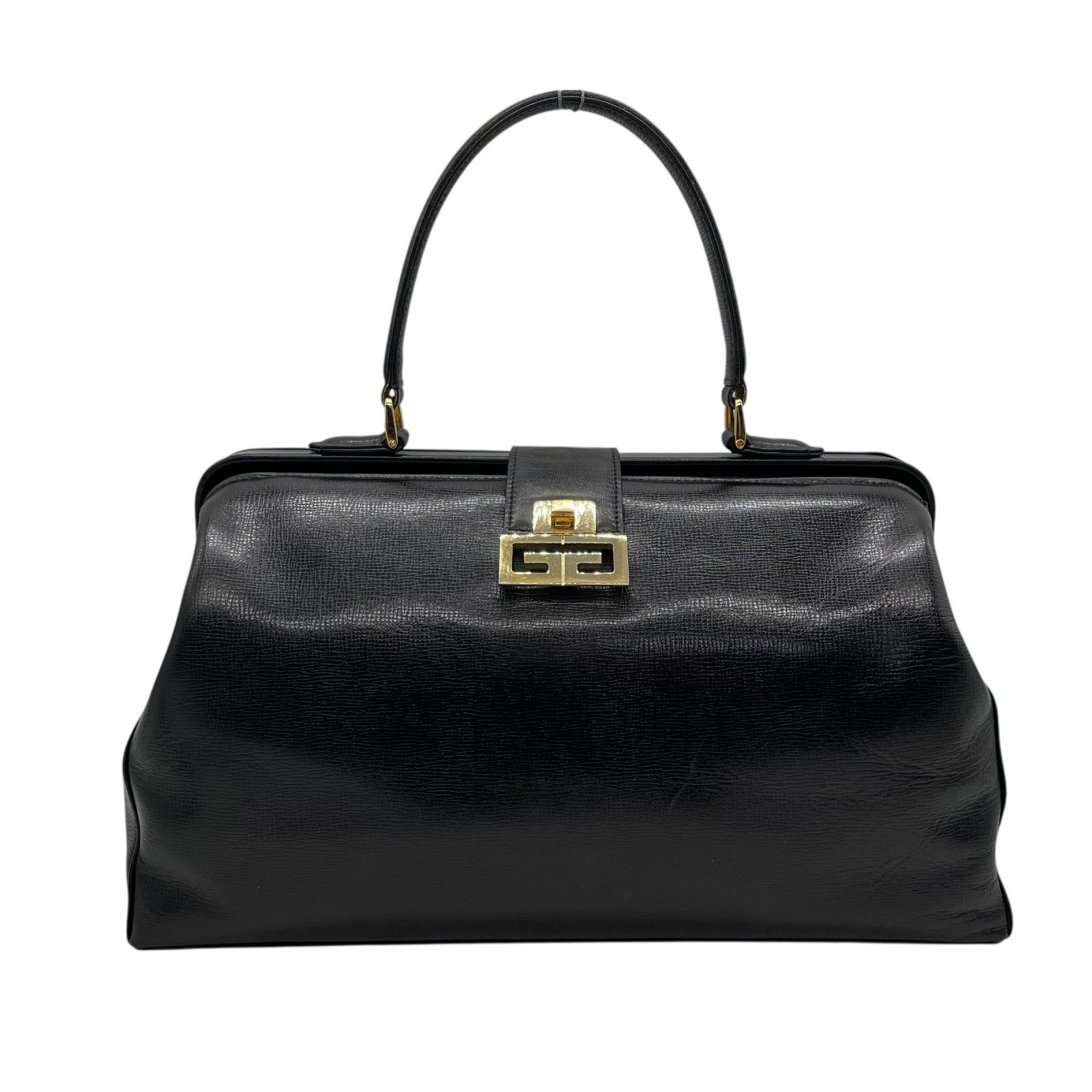 GIVENCHY - GIVENCHY ジバンシー ハンドバッグ ブラック レザー