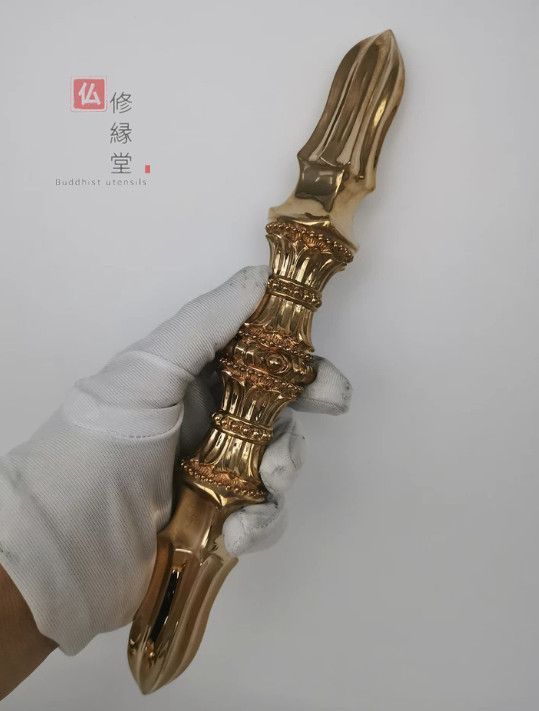 修縁堂】密教法器 四大明王 独鈷金鋼杵 仏教法具 真鍮製 vajra