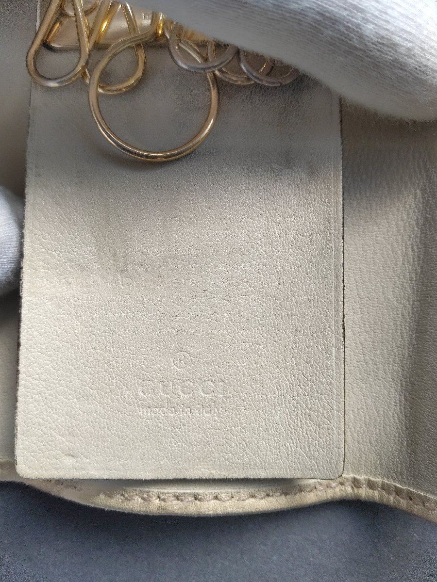 ○GUCCI グッチシマ 6連キーケース リボンGG柄＊mo-A-204-10011