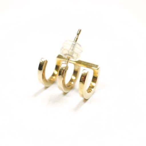Hirotaka ヒロタカ 日本製 Manhattan Earring K10 YG MH10KME GOLD ピアス イヤリング アクセサリー g23479