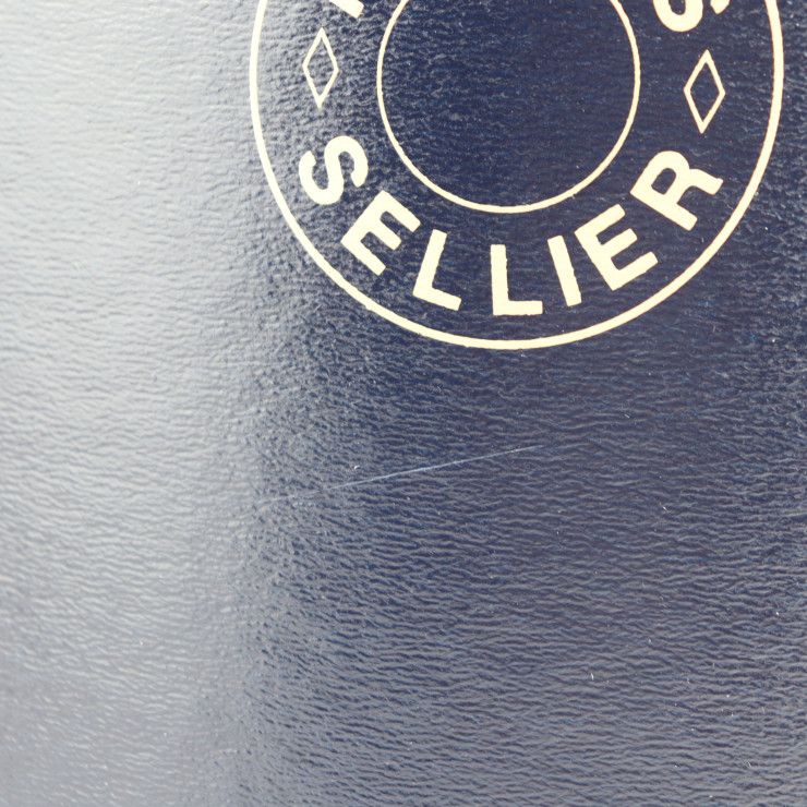 HERMES - HERMES エルメス SELLIER セリエ SADDLE BOX サドルボックス その他雑貨 - アルミ  リサイクルペーパー シルバー ネイビー  馬具缶 馬具入れ マルチケース 【本物保証】 HERMES エルメス SADDLE BOX サドルボックス その他雑貨