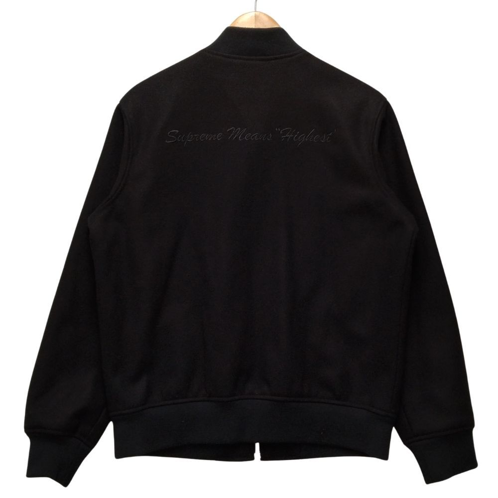 SUPREME シュプリーム 16AW Old English Zip Varsity Jacket メルトンウール バーシティジャケット ジップ スタジャン M 正規品 / 35491