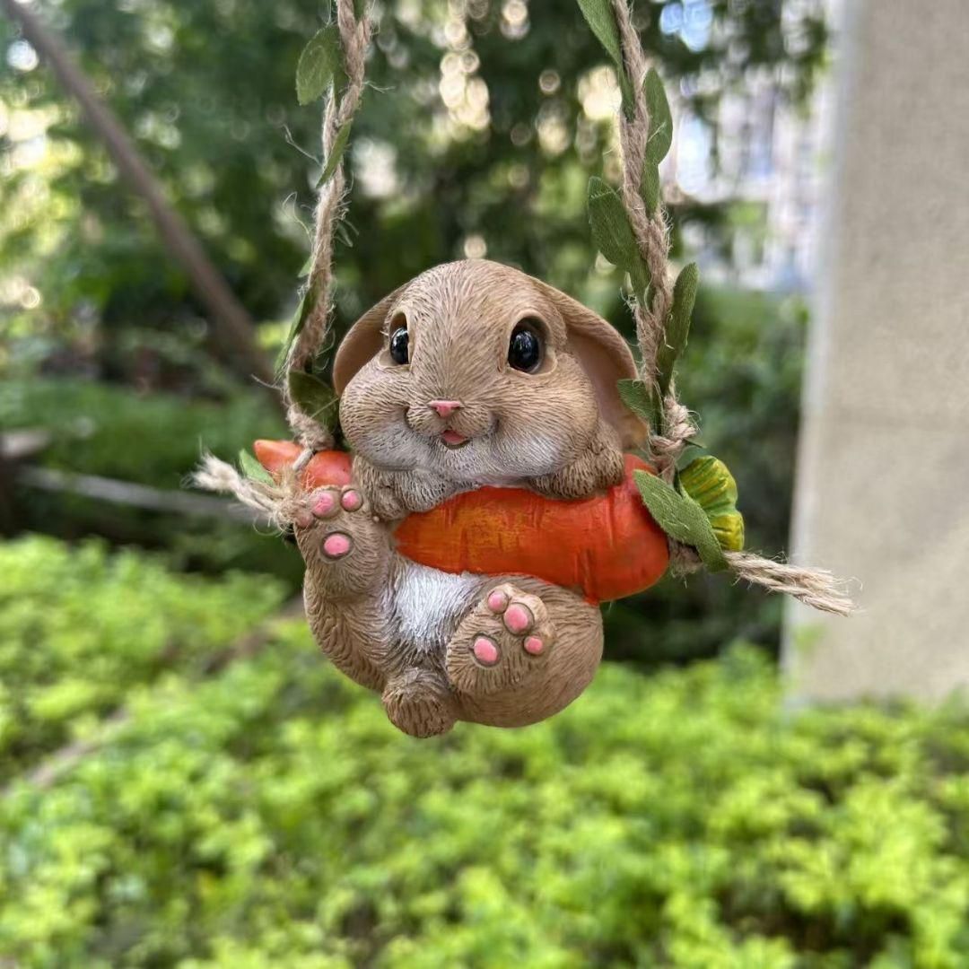 【♥︎】部屋の装飾のための小さなウサギのスイングチャーム 部屋の装飾のための小さなウサギのスイングチャーム 置物です